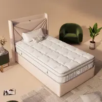 Merax 7-zone pocketverenmatras 90x200 cm - 25 cm hoge koudschuim hybride matras - ergonomisch ontwerp - OEKO-TEX gecertificeerd