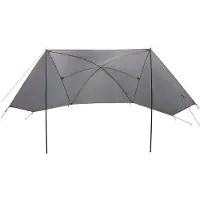vidaXL Auto Tent Grijs en Oranje 308 x 215 x 220 cm Polyester en Staal