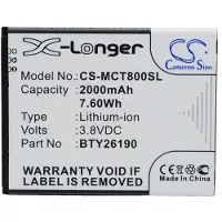 123accu Mobistel BTY26190 accu (2000 mAh, huismerk)
