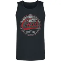 Johnny Cash Tanktop - Rock And Roll - S tot 3XL - voor Mannen - zwart - Maat M