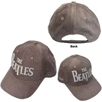 Beatles The - Drop T Logo & Apple Corduroy Baseball pet - Grijs