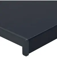 vidaXL Raamdorpel Antraciet met houtnerf 60 x 35 x 4,5 cm PVC