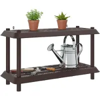 vidaXL Plankenunit 2-laags 100 x 40 x 55,5 cm PP Bruin