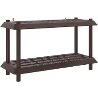 vidaXL Plankenunit 2-laags 100 x 40 x 55,5 cm PP Bruin