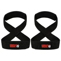 Gorilla wear Figure 8 Lifting Straps - Zwart - S/M