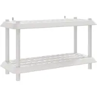 vidaXL Plankenunit 2-laags 100 x 40 x 55,5 cm PP Wit
