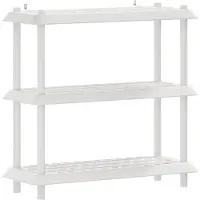 vidaXL Plankenunit 3-laags 100 x 40 x 96 cm PP Wit