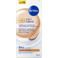 Nivea Essentials 5in1 BB Dagcrème Medium SPF 15 - BB Cream - Jojoba-olie - Hydrateert en Camoufleert - Gekleurde Dagcrème - 50ml