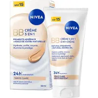 Nivea Essentials 5in1 BB Dagcrème Licht SPF 15 - BB Cream - Jojoba-olie - Hydrateert en Camoufleert - Gekleurde Dagcrème - 50 ml