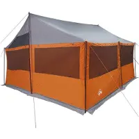 vidaXL Familietent Grijs en Oranje 450 x 400 x 265 cm