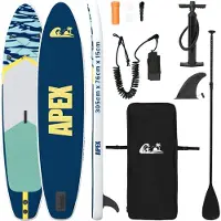 vidaXL Opblaasbare Stand Up Paddle Board APEX 305 x 76 x 15 cm Blauw