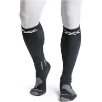 X-socks - Skisokken - Ski Discover Merino OTC Black/Grey voor Unisex van Wol - Maat 42-44 - Zwart