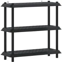 vidaXL Plankenunit 3-laags 100 x 40 x 96 cm PP Antracietkleurig