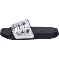 Adidas Muiltjes 'Adilette' zwart / zilver