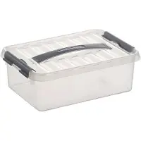 Sunware - Q-line opbergbox 4L transparant metaal