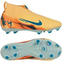 Nike Zoom Mercurial Superfly 10 Mbappé Academy Gras / Kunstgras Voetbalschoenen (MG) Kids Lichtoranje Turquoise