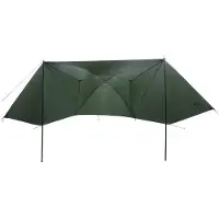 vidaXL Auto Tent Leger Groen 350 x 250 cm Polyester en Staal