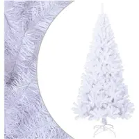vidaXL Kunstkerstboom met dikke takken 240 cm PVC wit