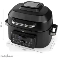 Nedis Airfryer | | 6 liter (1660W, Digitaal)