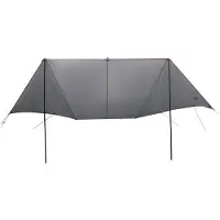 vidaXL Voertuigluifel met dak Grijs en Oranje 518 x 580 x 215 cm
