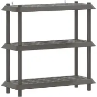 vidaXL Plankenunit 3-laags 100 x 40 x 96 cm PP Lichtgrijs