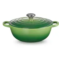 Le Creuset Stoofpan Rond in Geëmailleerd Gietijzer Bamboo Green - 20 cm/2,4 L