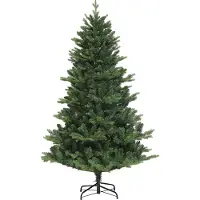 HOMCOM Kunstkerstboom 180cm, kerstboom met snelopzetmechanisme en klapsysteem