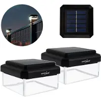 Greenblue GB128 WW - 2stuks Tuinlamp - LED-zonnelamp voor paal - 100 x 100 mm - Envelopvormige kap - 3200 K
