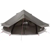 vidaXL Tipi Tent 20-persoons Bruin Grijs Polyester en Staal
