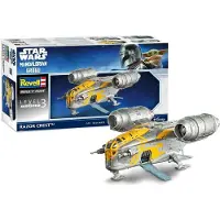 Revell Modelbouwpakket Ruimtevaart - 06747 Star Wars - The Mandalorian and Grogu - Razor Crest Plastic - 1:72 - Modelbouw