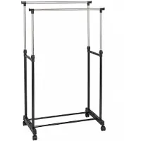Gerimport Kapstok Dubbel 80 X 43 X 160 Cm Staal Zwart/zilver