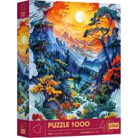 Trefl legpuzzel Valley - kleurrijke puzzel 1000 stukjes.