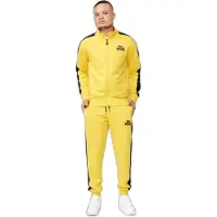 Lonsdale Trainingspak 'Beickerton' geel / zwart