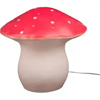 Egmont toys Tafellamp / LED Nachtlamp Grote Rode Paddenstoel H30cm - - Kind - Unisex - Kunststof - Rood