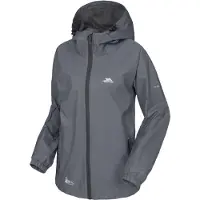 Trespass Vrouwen, Buitenjas, QIKPAC unisex regenjas (XL), Grijs, XL
