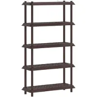 vidaXL Plankenunit 5-laags 100 x 40 x 177 cm PP Bruin