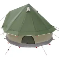 vidaXL Tipi Tent met dak Groen 250 x 250 cm Polyester en Staal