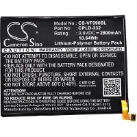123accu Vodafone CPLD-332 accu (2800 mAh, huismerk)