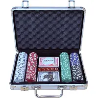 Buffalo Pokerset koffer aluminium 200 chips unisex