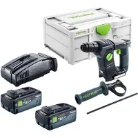 Festool BHC 18-Basic accu-boorhamer 18 V 1,8 J SDS Plus Brushless + 2x accu 8,0 Ah + snellader + Systainer
