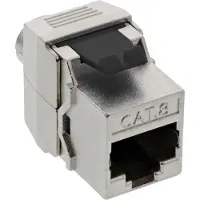 InLine STP CAT8.1 Gigabit Keystone module RJ45 - LSA / gegoten zink