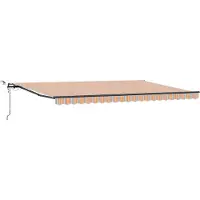 vidaXL Uitschuifbare luifel Meerkleurig 500 x 300 x 165 cm Polyester
