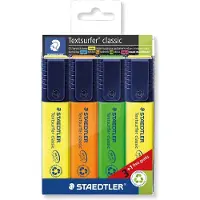 Staedtler - Markeerstift 364 textsurfer 3+1 gratis | Set a 4 stuk | 10 stuks