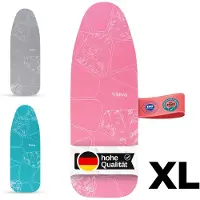 Silva - Hoes XL - 100% Katoen - Molton 5mm - Strijkplankhoes Roze - 140 x 50cm