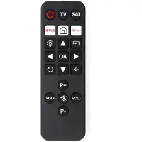 Nedis Universele Afstandsbediening | Voorgeprogrammeerd | 2 Apparaten | Disney + Button / Netflix Knop | Infrarood | Zwart - TVRC23SNBK