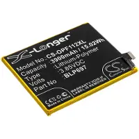 123accu OPPO BLP697 accu (3.85 V, 3900 mAh, huismerk)