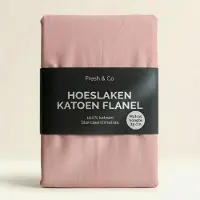 Fresh & Co Hoeslaken - Katoen Flanel - Roze 80 x 200 cm