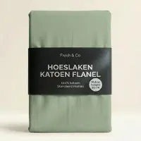 Fresh & Co Hoeslaken - Katoen Flanel - Groen 160 x 200 cm