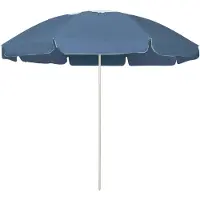 vidaXL Strandparasol 240 cm blauw
