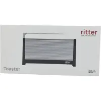 RITTER Werkzeuge Vulkaan 3, Broodrooster, Zwart, Zilver